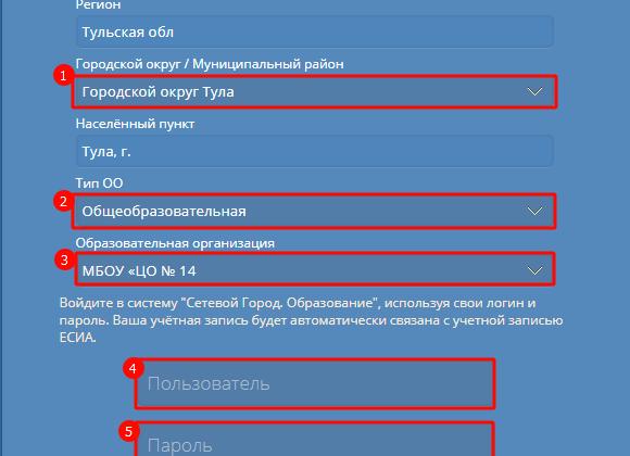 Вход и регистрация в сетевой город 71 через Госуслуги – Тульская область